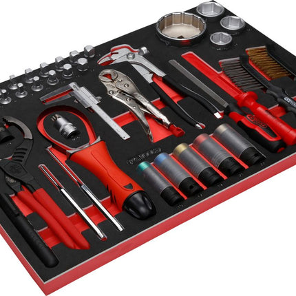 KS TOOLS Öl- / und Reifendienst-Satz in Schaumstoffeinlage, 43-tlg ( 811.0043 ) - Toolbrothers