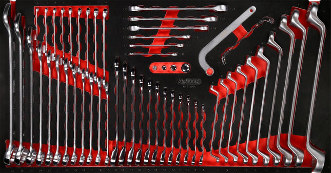 KS TOOLS Juego de llaves fijas en inserto de gomaespuma, 55 pzs ( 813.0055 )