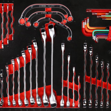 KS TOOLS Juego de llaves fijas en inserto de gomaespuma, 68 pzs ( 813.0068 )