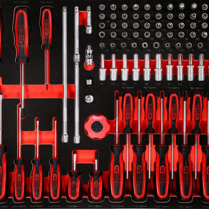 KS TOOLS 1/4'' Steckschlüssel- / und Schraubendreher-Satz in Schaumstoffeinlage, 146-tlg ( 813.0146 ) - Toolbrothers