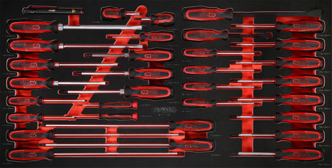 Jeu de tournevis KS TOOLS dans insert en mousse, 33 pièces ( 813.1033 )