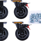 KS TOOLS Rollen-Satz zu Werkstattwagen P45 inkl. Schrauben ( 873.7014-R013P ) - Toolbrothers