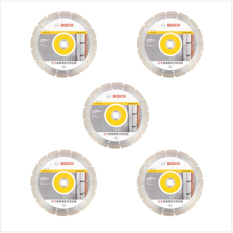 Bosch Standard for Universal Diamant Trennscheibe 230x2,6x22,23mm 5 Stk. ( 5x 2608615065 ) - Toolbrothers