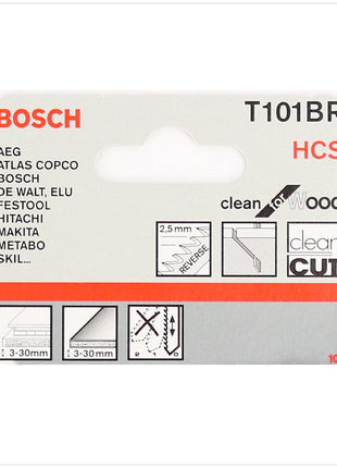 Bosch T 101 BR Stichsägeblätter Clean for Wood 25 Stk. 100 mm ( 2608630014 ) - Toolbrothers