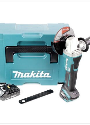 Makita DGA 505 Y1J Akku Winkelschleifer 18 V 125mm Brushless + 1x Akku 1,5Ah + Makpac - ohne Ladegerät - Toolbrothers