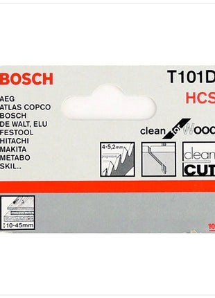 Bosch T 101 D Stichsägeblätter Clean for Wood 25 Stk. 100 mm ( 2608630032 ) - Toolbrothers