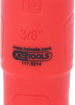 KS TOOLS 3/8" Isolierte Stecknuss, 14mm ( 117.5214 ) - Toolbrothers