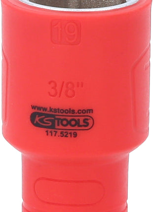 KS TOOLS 3/8" Isolierte Stecknuss, 19mm ( 117.5219 )