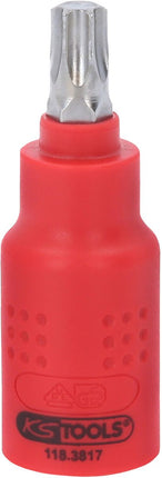 KS TOOLS 3/8" Isolierte Bit-Stecknuss Torx, T45, 60mm ( 118.3817 ) - Toolbrothers