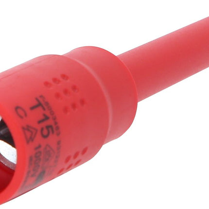KS TOOLS 3/8" Isolierte Bit-Stecknuss Torx, T15, 122mm ( 118.3821 )