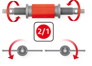 KS TOOLS Universal Bremskolben-Rückstell-Werkzeug-Satz, 8-tlg ( 150.2440 )