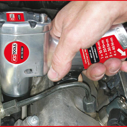 KS TOOLS 1/4'' Glühkerzen-Druckluft-Vibrationsschrauber-Satz, 5-tlg ( 152.1060 ) - Toolbrothers