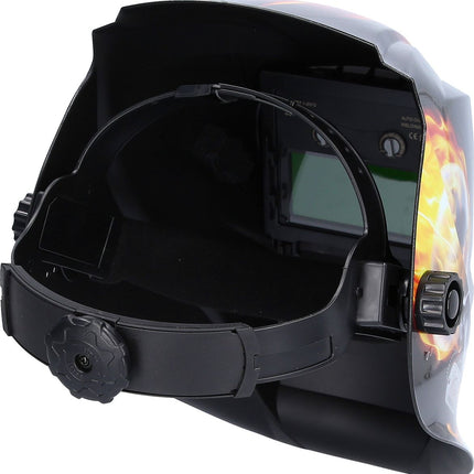 KS TOOLS Automatik-Schweißer-Schutzhelm, Flame Design ( 310.0155 ) - Toolbrothers