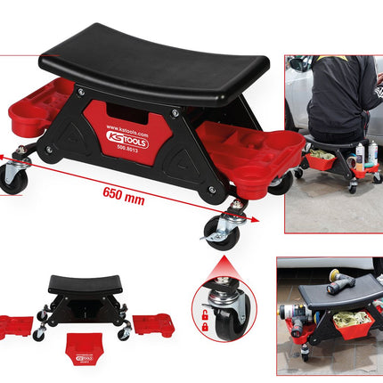 KS TOOLS Fahrbarer Hocker, L650xH350mm ( 500.8013 ) - Toolbrothers