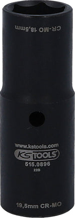 KS TOOLS Bussola per avvitatore a impulsi 2 in 1 per cerchi in lega speciali da 1/2' per Ford, 18,5 / 19,5 mm ( 515.0896 )