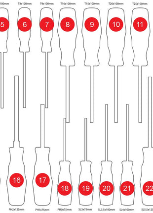 KS TOOLS Insert en mousse vide pour 811.0024 (811.0024-97)