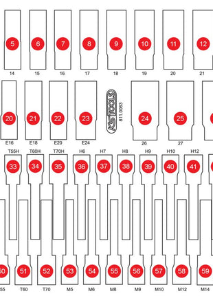 KS TOOLS Leere Schaumstoffeinlage zu 811.0063 ( 811.0063-97 ) - Toolbrothers