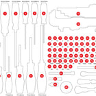 KS TOOLS Insert en mousse vide pour 811.0105 ( 811.0105-97 )