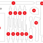 KS TOOLS Leere Schaumstoffeinlage zu 811.1017 ( 811.1017-97 )