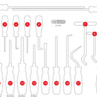 KS TOOLS Leere Schaumstoffeinlage zu 811.1019 ( 811.1019-97 ) - Toolbrothers