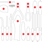 KS TOOLS Inserto de gomaespuma vacío para 811.1032 ( 811.1032-97 )