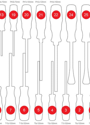 KS TOOLS Leere Schaumstoffeinlage zu 813.0033 ( 813.0033-97 )