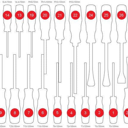 KS TOOLS Leere Schaumstoffeinlage zu 813.0033 ( 813.0033-97 )