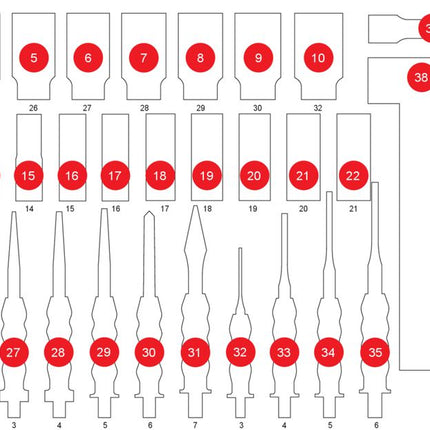 KS TOOLS Inserto de gomaespuma para 813.0040 ( 813.0040-97 )