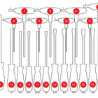 KS TOOLS Inserto di materiale espanso di 813.0042 ( 813.0042-97 )