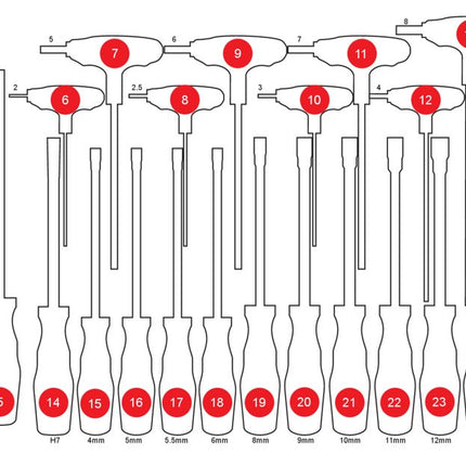 KS TOOLS Inserto di materiale espanso di 813.0042 ( 813.0042-97 )