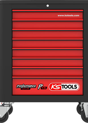 KS TOOLS Performanceplus Werkstattwagen-Satz P15 mit 180 Werkzeugen für 4 Schubladen ( 815.4180 )