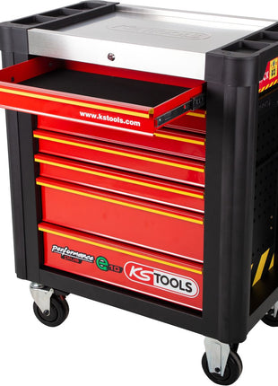 Carro de taller KS TOOLS PERFORMANCEplus e10 NEGRO/ROJO con 7 cajones (873.0007)