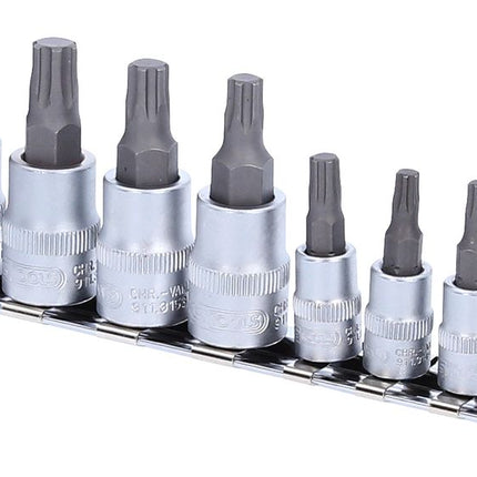 KS TOOLS 1/4"+3/8" Bit-Stecknuss-Satz TorxPlus, 10-tlg, IP10-IP60 ( 911.3140 ) - Toolbrothers