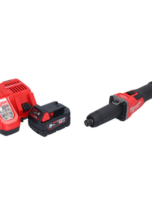 Milwaukee M18 FDGRB-501 Akku Geradschleifer 18 V 50 mm Brushless + 1x Akku 5,0 Ah + Ladegerät - Toolbrothers