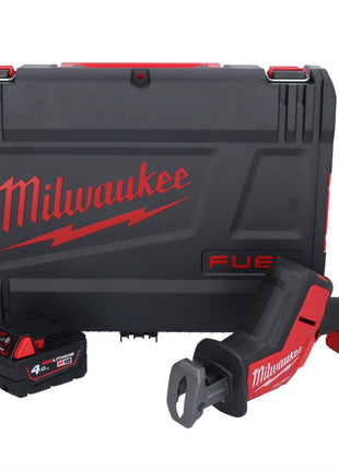 Sierra sable a batería Milwaukee M18 FHZ-401X 18 V 22 mm sin escobillas + 1x batería 4,0 Ah + caja HD - sin cargador