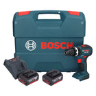 Bosch GSB 18V-55 Professional Akku Schlagbohrschrauber 18 V 55 Nm Brushless + 2x Akku 4,0 Ah + Ladegerät + Koffer - Toolbrothers