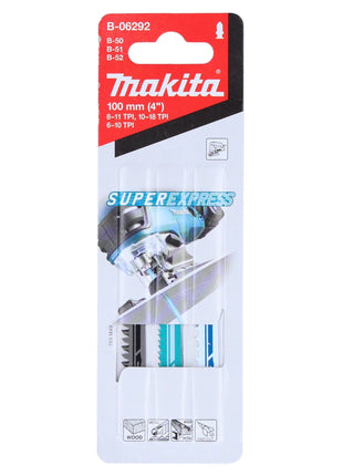 Makita Stichsägeblatt Set 6 tlg. 77 mm Holz / Kunststoff / Metall ( 2x B-06292 ) - Toolbrothers