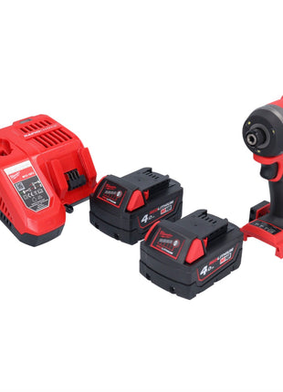 Llave de impacto a batería Milwaukee M18 FID3-402 18 V 1/4" 226 Nm sin escobillas + 2x batería 4,0 Ah + cargador