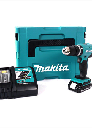 Makita DHP 453 RA1J Akku Schlagbohrschrauber 18 V 42 Nm + 1x Akku 2,0 Ah + Ladegerät + Makpac - Toolbrothers