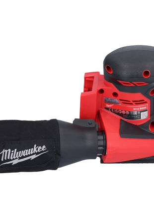 Lijadora orbital a batería Milwaukee M18 BQSS-401 18 V 113 x 104 mm sin escobillas + 1x batería 4,0 Ah - sin cargador