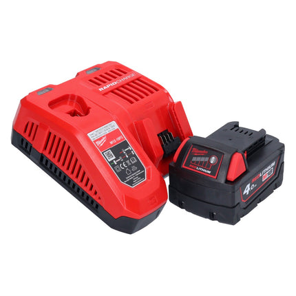Milwaukee M18 BQSS-401 akumulatorowa szlifierka oscylacyjna 18 V 113 x 104 mm bezszczotkowa + 1x akumulator 4,0 Ah + ładowarka