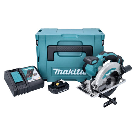 Makita DSS 610 RA1J Akku Handkreissäge 18 V 165 mm + 1x Akku 2,0 Ah + Ladegerät + Makpac - Toolbrothers