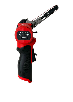 Lima de banda de batería Milwaukee M12 FBFL10-301 12 V 10 x 330 mm + 1x batería 3,0 Ah + cargador