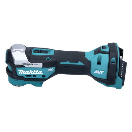 Makita DTM52ZJX2 Starlock Max sin escobillas 18V Herramienta multifunción sin cable + Makpac Set + Juego de accesorios, 43 pzs. - sin batería, sin cargador