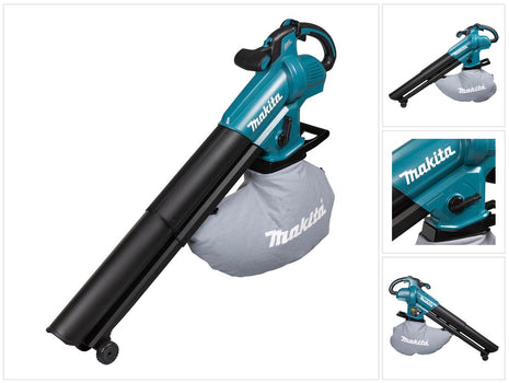 Makita DUB 187 Z Akumulatorowa dmuchawa i odkurzacz do liści 18 V Brushless Solo - bez akumulatora, bez ładowarki