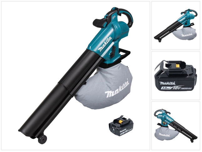 Makita DUB 187 F Soplador y aspirador de hojas sin cable 18 V sin escobillas + 1x batería 3,0 Ah - sin cargador