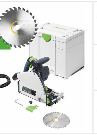 Sierra de inmersión Festool TS 60 K-Plus Master Edition 1500 W 168 mm (577847) + hoja de sierra + systainer