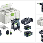 Festool CXS 12 2,5-Set Akku Bohrschrauber 12 V 30 Nm Brushless ( 576865 ) + 2x Akku 2,5 Ah + Ladegerät + Bitset + Systainer