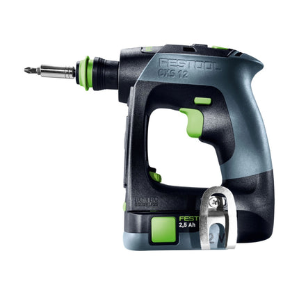 Festool CXS 12 2,5-Set Taladro atornillador sin cable 12 V 30 Nm Brushless ( 576865 ) + 2x batería 2,5 Ah + cargador + kit de puntas + Systainer
