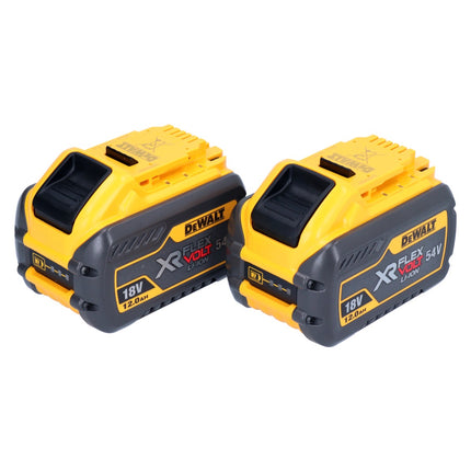 DeWalt 2x DCB 548 Akku 18 V / 54 V max. 12 Ah / 12000 mAh Li-Ion XR FLEXVOLT - mit Ladestandanzeige